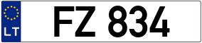 Trailer License Plate